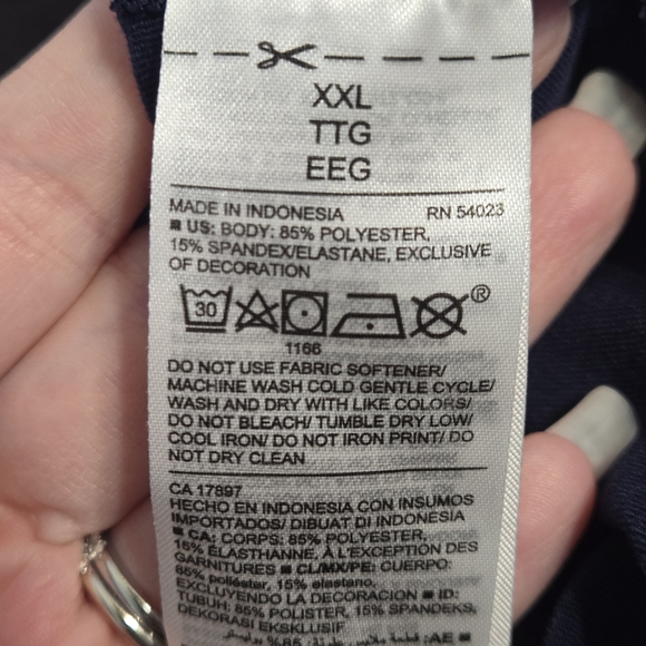 Old Navy Navy Active High-Rise Go-Dry Leggings - Picture 6 of 6